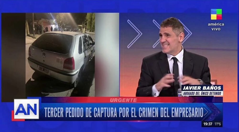 Dr. Javier Ignacio Baños. Abogado defensor en una causa por homicidio