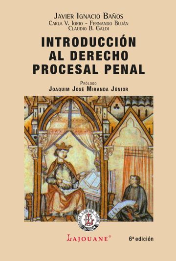 Tapa del libro Introducción al derecho procesal penal